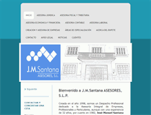 Tablet Screenshot of jmsantanasesores.com